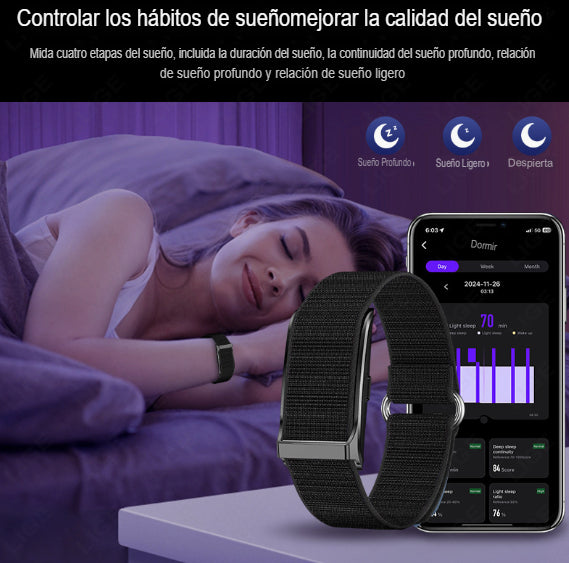 Reloj Inteligente Sin Pantalla – Smartband Deportiva Multifuncional
