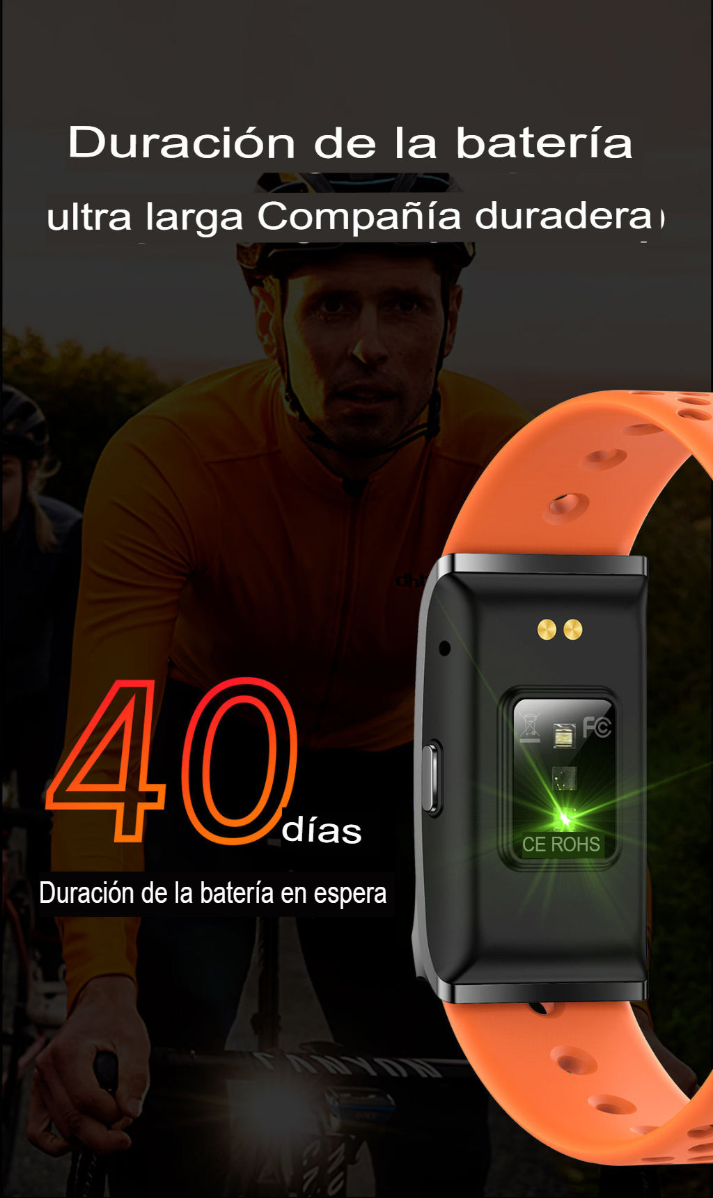 Reloj Inteligente Sin Pantalla – Smartband Deportiva Multifuncional