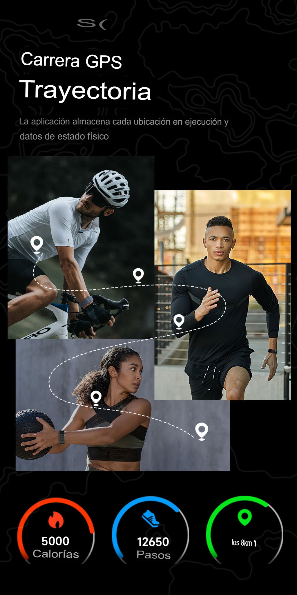 Reloj Inteligente Sin Pantalla – Smartband Deportiva Multifuncional