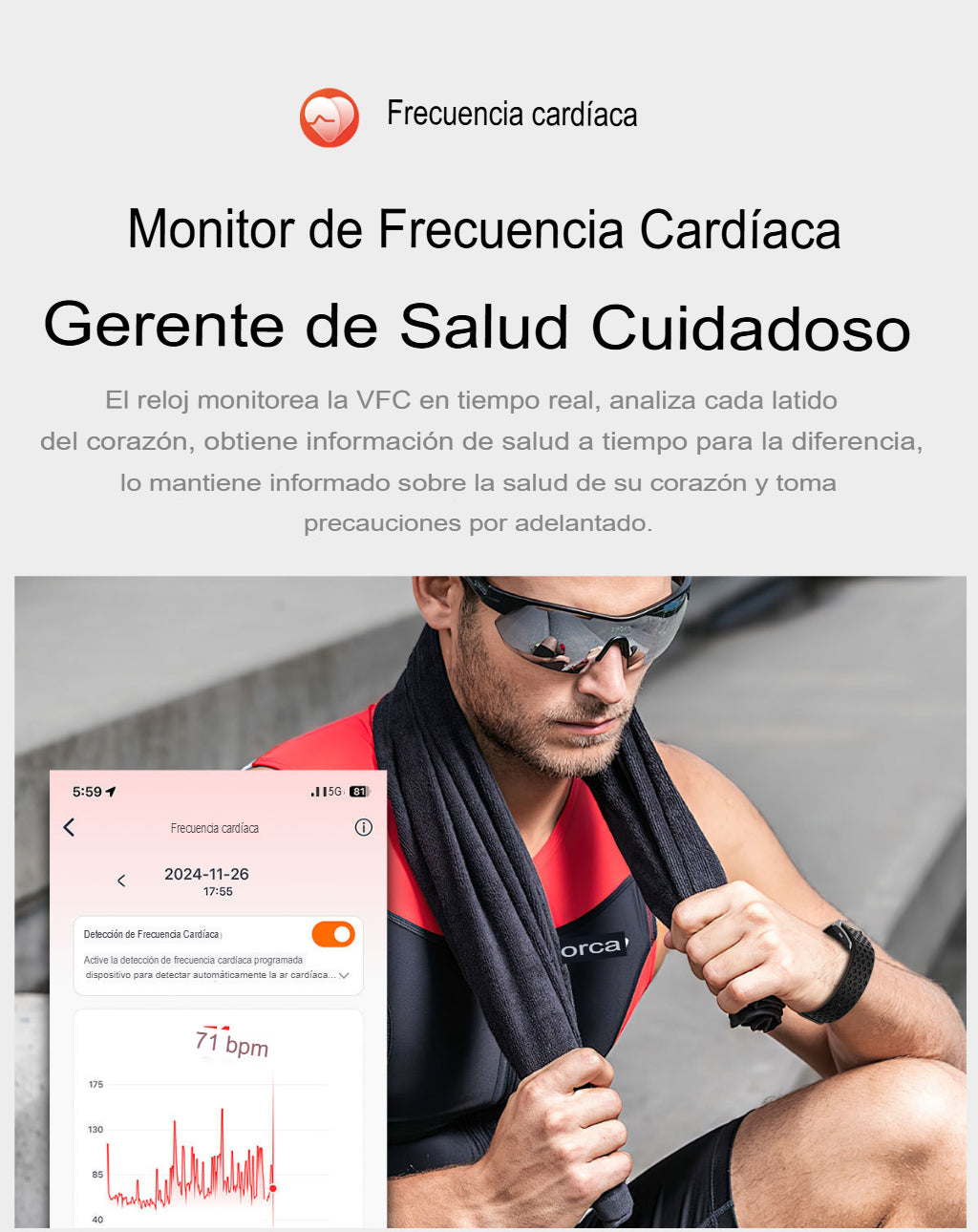 Reloj Inteligente Sin Pantalla – Smartband Deportiva Multifuncional