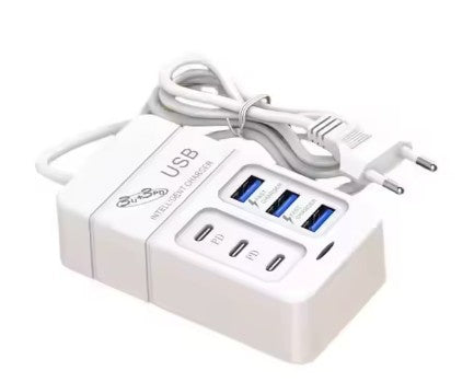 Cargador de teléfono móvil con enchufe