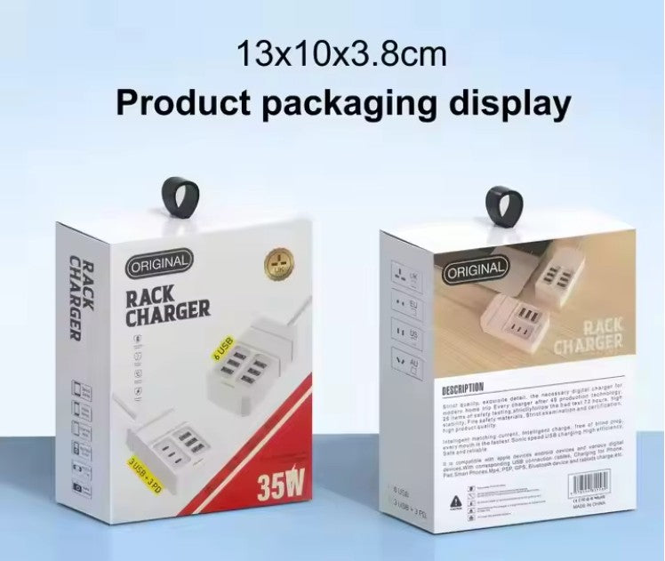 Cargador de teléfono móvil con enchufe